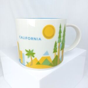 Starbucks You‎ Are Here Collection 2017 CALIFORNIA 14 oz Mug Cup 3.5"x3.5"